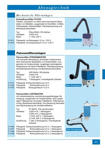 Absaugtechnik - EPA - Schweisstechnik GmbH