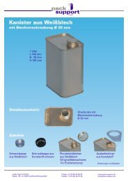 Kanister aus WeiÃƒÂŸblech mit Blechverschraubung ÃƒÂ˜ 30mm