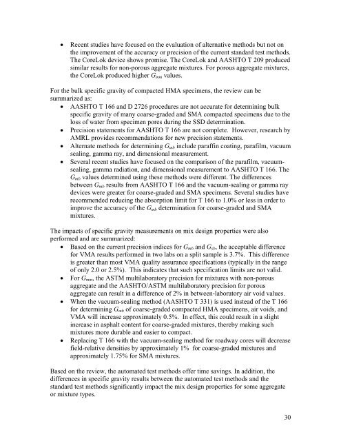 A Review of Aggregate and Asphalt Mixture Specific Gravity ...