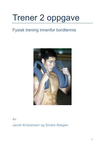 Fysisk trening i bordtennis