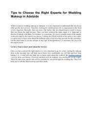 Tips to Choose the Right Experts for Wedding Makeup in Adelaide