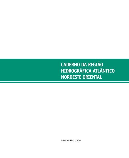 caderno da região hidrográfica atlântico nordeste oriental