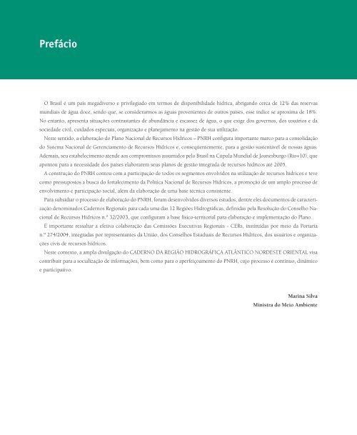 caderno da região hidrográfica atlântico nordeste oriental