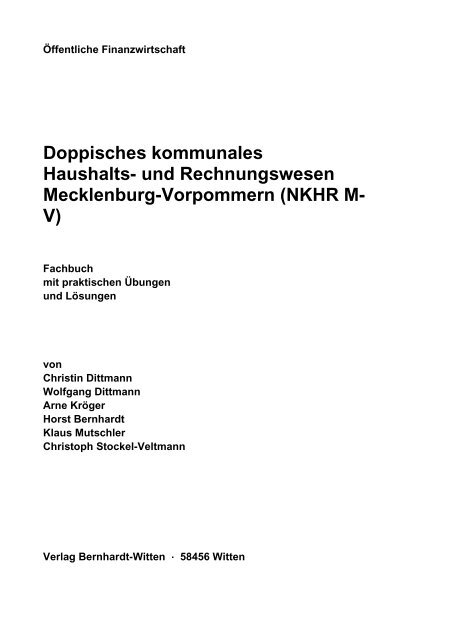 Doppisches kommunales Haushalts- und Rechnungswesen ...