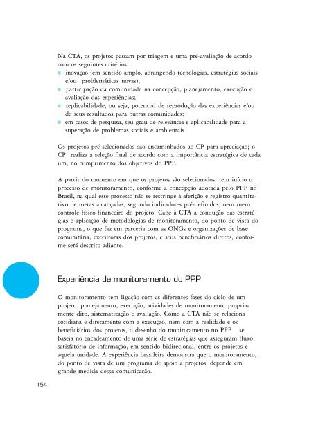 Monitoramento e avaliação de projetos - Ministério do Meio Ambiente