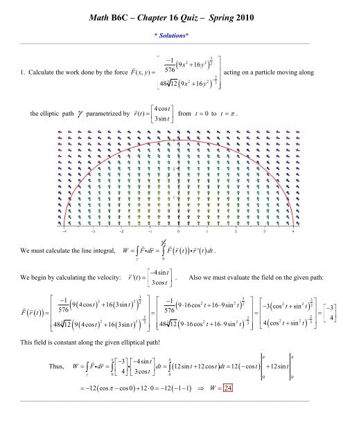 Chapter 16 Quiz Solutions Chapter 16 Quiz Solutions