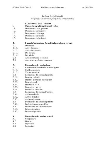 morfologia verbale (pdf, it, 103 KB, 1/7/10)