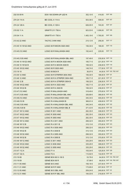 Preisliste LB11