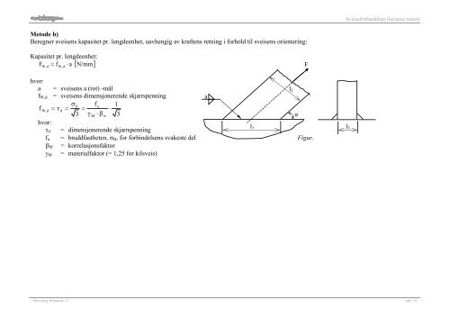 ANVENDTE SVEISEMETODER - Materialteknologi