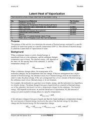 Latent Heat of Vaporization