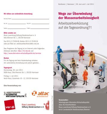 Konferenz - Arbeitsgruppe Alternative Wirtschaftspolitik