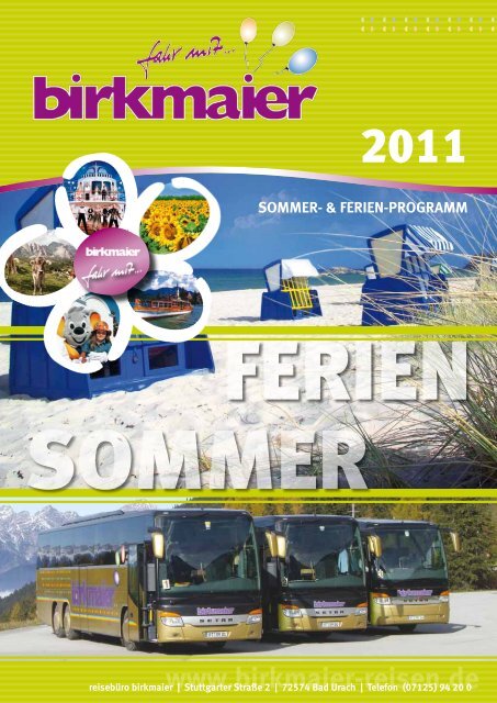 Tagesfahrten im August - Birkmaier Reisen