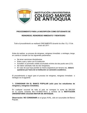 COLEGIO MAYOR DE ANTIOQUIA