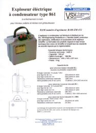 Exploseur Ã©lÃ©ctrique Ã  condensateur type 861 - VSV - Engineering