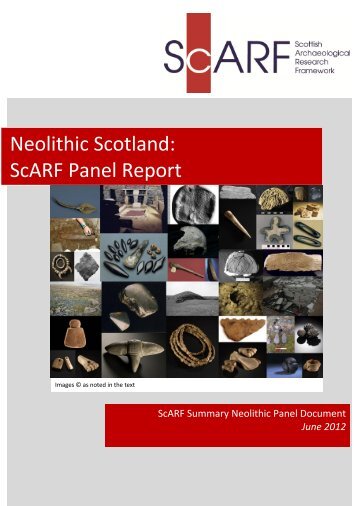 Neolithic Scotland: ScARF Panel Report