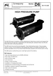 HIGH PRESSURE PUMP Screwpump - hydraulics-care.com
