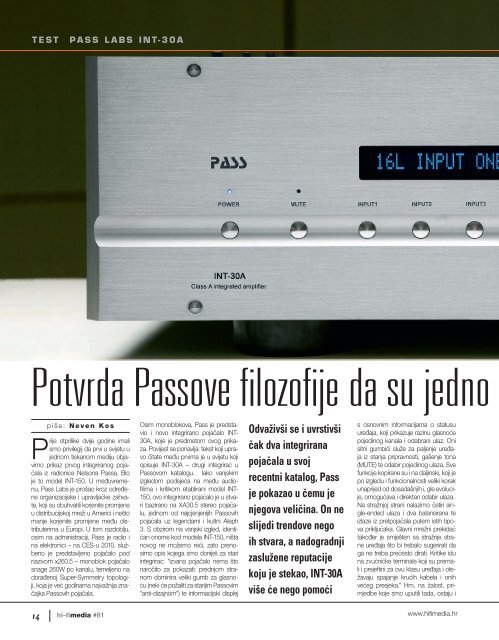 PASS LABS INT-30A