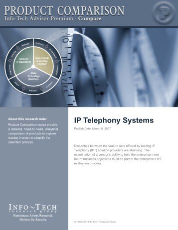 IP Telephony Systems - Info-Tech Research