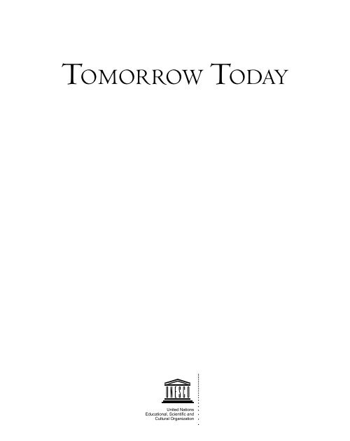 Tomorrow today; 2010 - unesdoc - Unesco