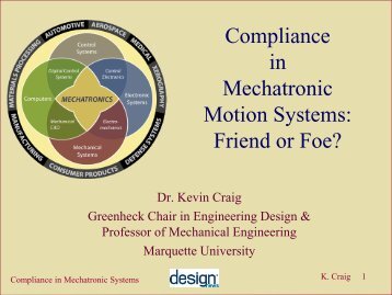 Compliance in Mechatronic Motion Systems - Mechatronics