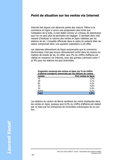 Rapport en franÃ§ais Ã  tÃ©lÃ©charger (fichier pdf - 1,19 ... - Laurent Vanat