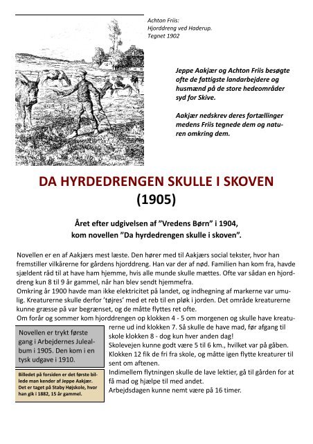 Da hyrdedrengen skulle i skoven