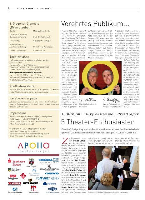 E - APOLLO-Theater Siegen