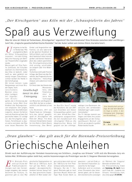 E - APOLLO-Theater Siegen