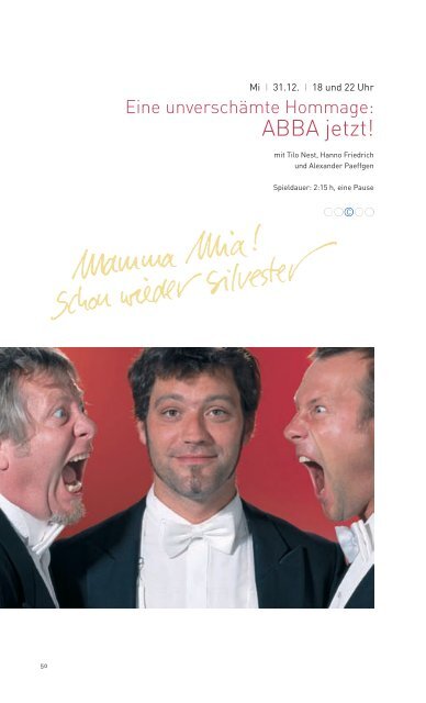 S p i e l z e i t 2 0 - Spielzeit 2008/2009 - APOLLO-Theater Siegen