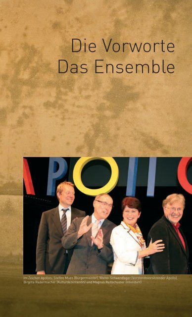 S p i e l z e i t 2 0 - Spielzeit 2008/2009 - APOLLO-Theater Siegen