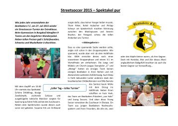 Streetsoccer 2015 – Spektakel pur