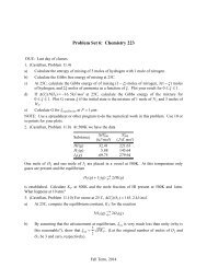 Problem Set 6: Chemistry 223