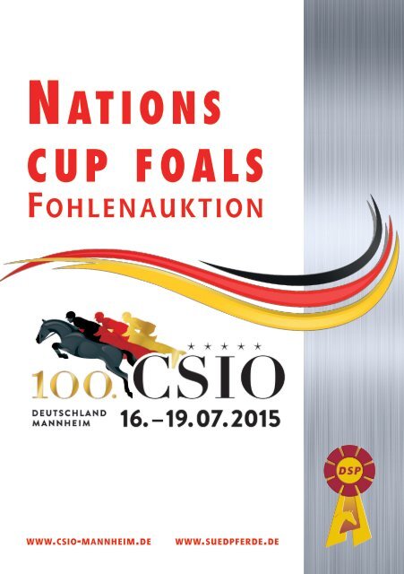 Fohlenauktion Nations cup foals Mannheim - 18. Juli 2015