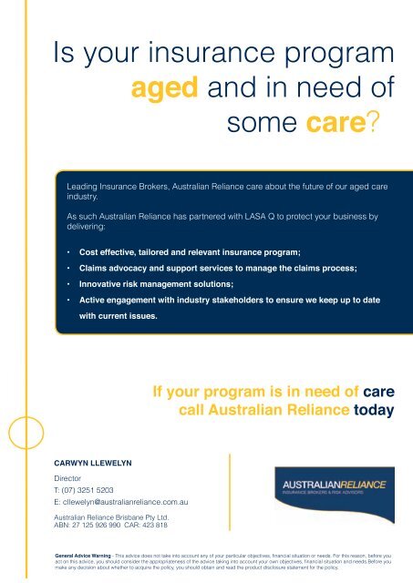 LASA Q Focus Magazine - Leading Age Services Australia ...