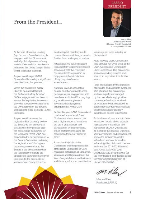 LASA Q Focus Magazine - Leading Age Services Australia ...