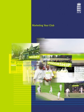Marketing Your Club - Ecb - England and Wales Cricket Board (ECB)