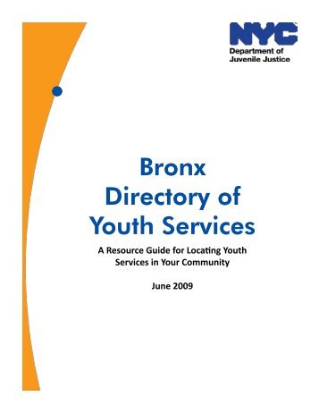 Bronx Directory of Youth Services - Bronx Borough President