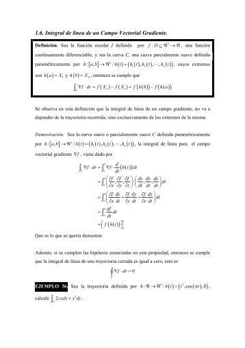 Integral de LÃ­nea de un Campo Vectorial Gradiente