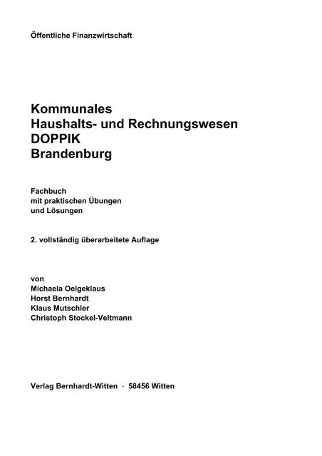 Kommunales Haushalts- und Rechnungswesen DOPPIK Brandenburg