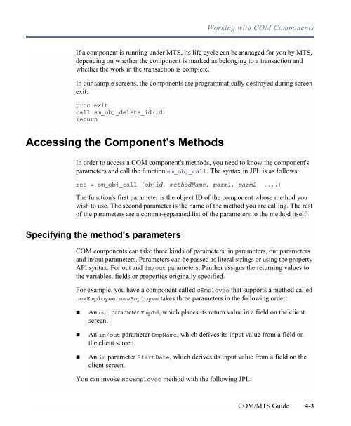 COM/MTS Guide - Prolifics