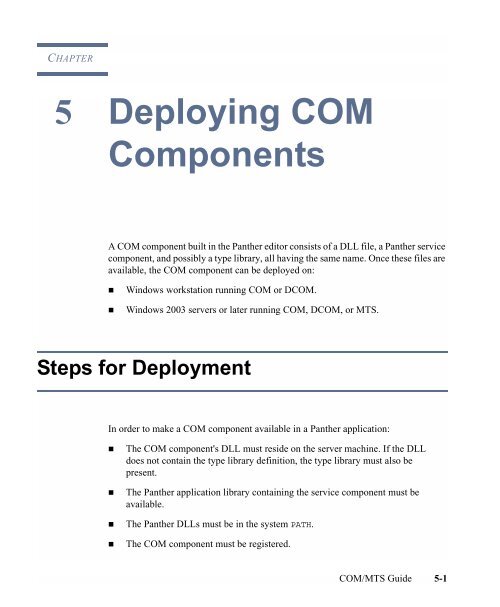 COM/MTS Guide - Prolifics