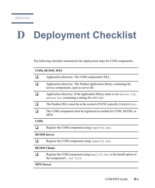 COM/MTS Guide - Prolifics