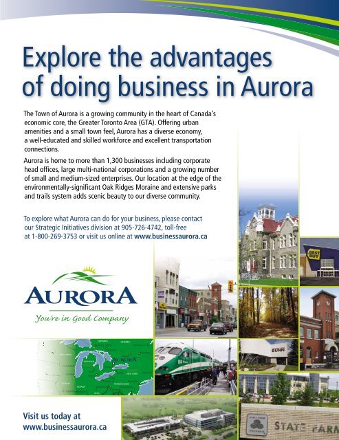 2012 / 2013 Business Directory - Aurora Chamber of Commerce