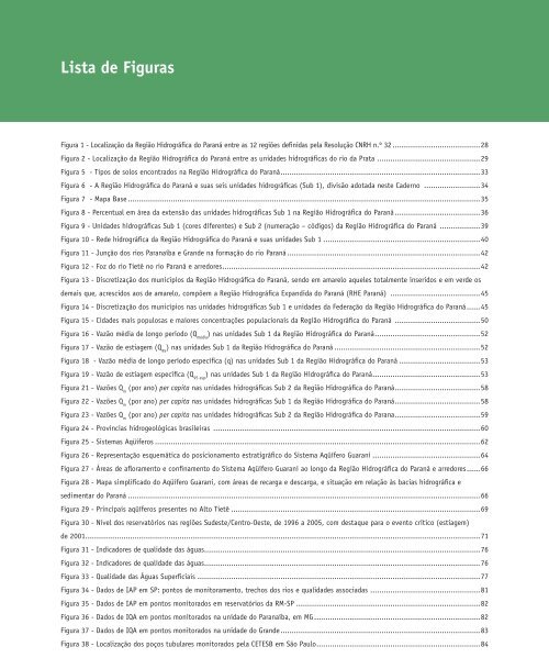 PARANÁ CADERNO DA REGIÃO HIDROGRÁFICA - Ministério do ...