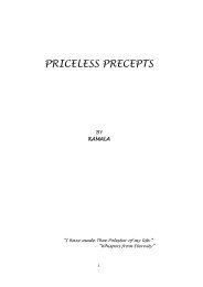 Priceless Precepts â by Kamala - Ed Sharrow