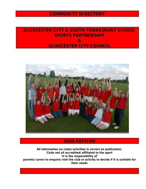 community directory gloucester city & south tewkesbury school