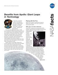 Benefits From Apollo: Giant Leaps In Technology - NASA Human ...