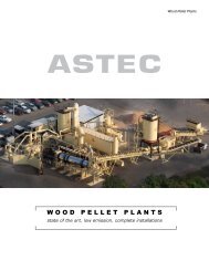 WOOD PELLET PLANTS - Astec Inc.