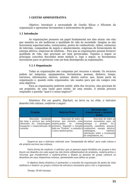 Gestão deEmpreendimentos Comunitários no Manejo Florestal