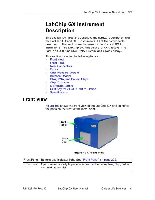 LabChip GX/GXII User Manual